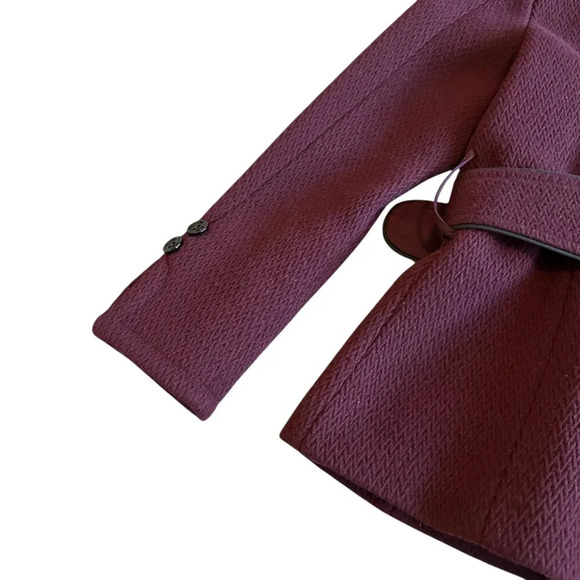 Soia & Kyo Double-Breasted Peacoat Jacket w/ Belt Button Up Size Medium Women's - Picture 7 of 13